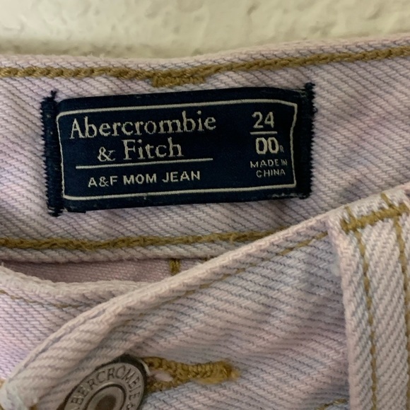 Abercrombie & Fitch | Purple rigid high rise mom jeans size 24 - Picture 3 of 9